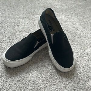 Vans Ladies Black Slip-On Shoes